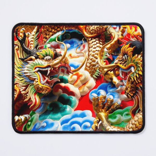Item preview, Flying Dragon, Thai Dragon Temple, Mythological Art Print designed and sold by Amovar.
