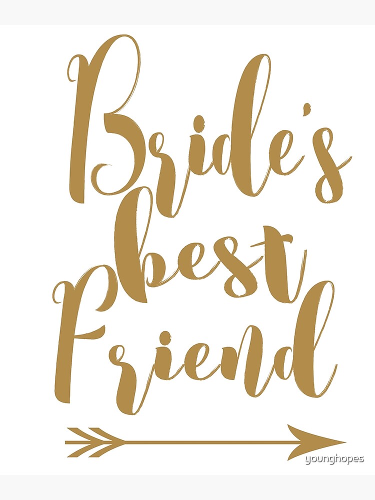 Bride s Best Friend Bachelorette Party Wedding Greeting Card for Sale by younghopes Redbubble