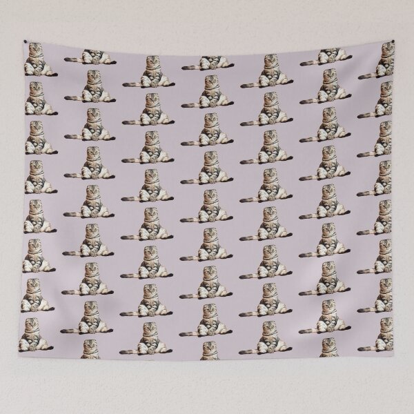 Item preview, Oil painting meme cat designed and sold by MeikoDesign.