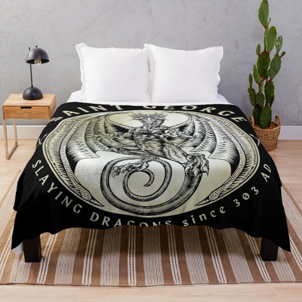 Item preview, Slaying Dragons 303 AD Cream Black designed and sold by Yiorgos Designs.