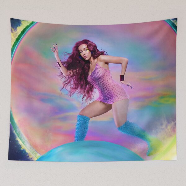 Item preview, Beauty Woman From Another Space - Aesthetic Minimalist Album Poster designed and sold by neegdalton.