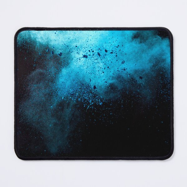 Item preview, Abstract Blue Powder Explosion Art Photography designed and sold by Amovar.