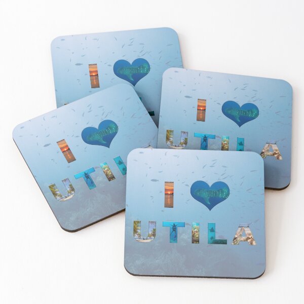 Item preview, I Heart Utila (Blue) designed and sold by Caitlin Chock.