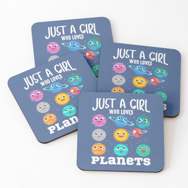 Item preview, Just A Girl Who Loves Planets Solar System Space Astronaut designed and sold by raretshirtsuk.