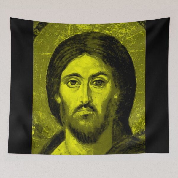 Item preview, Jesus icon yellow designed and sold by OrthodoxLove.