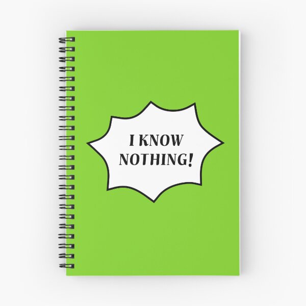 Item preview, I know nothing! designed and sold by jebi-garden.