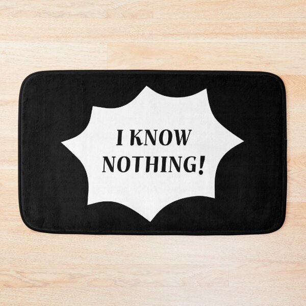 Item preview, I know nothing! designed and sold by jebi-garden.