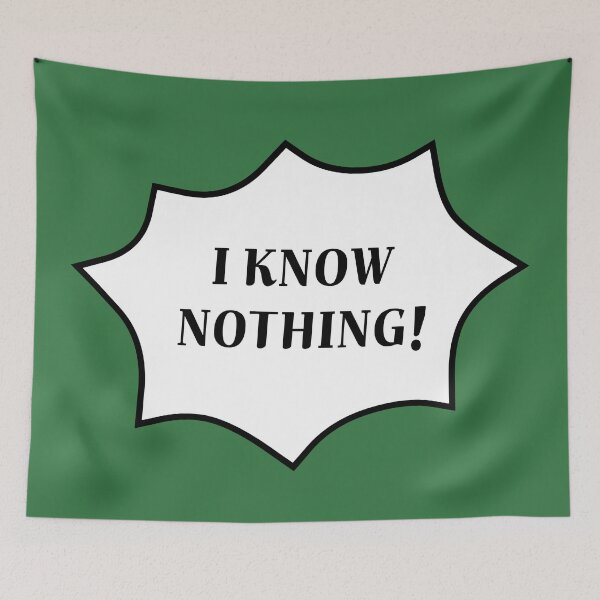 Item preview, I know nothing! designed and sold by jebi-garden.