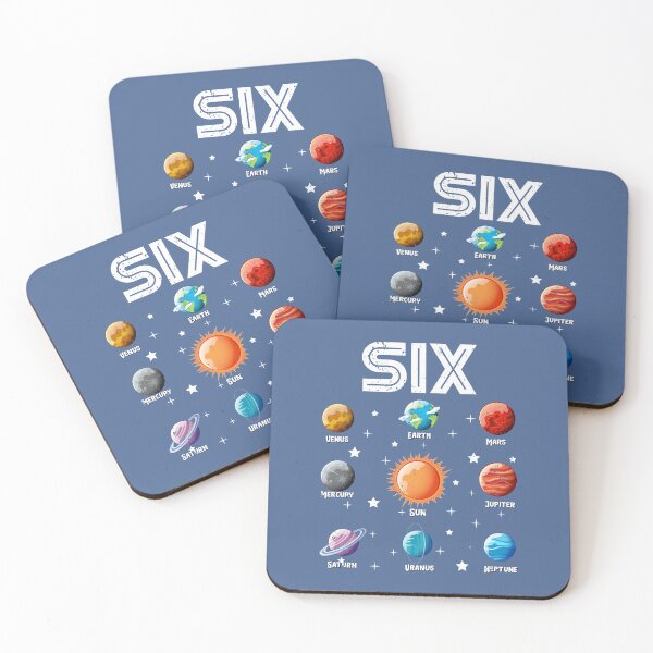 Item preview, Six Planets Space Lovers Astronauts Solar System Galaxy designed and sold by raretshirtsuk.