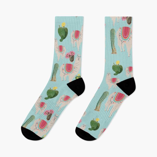 Item preview, Cute Fiesta Llama & Cactus Pattern designed and sold by idovedesign.