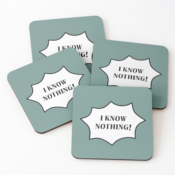 Item preview, I know nothing! designed and sold by jebi-garden.