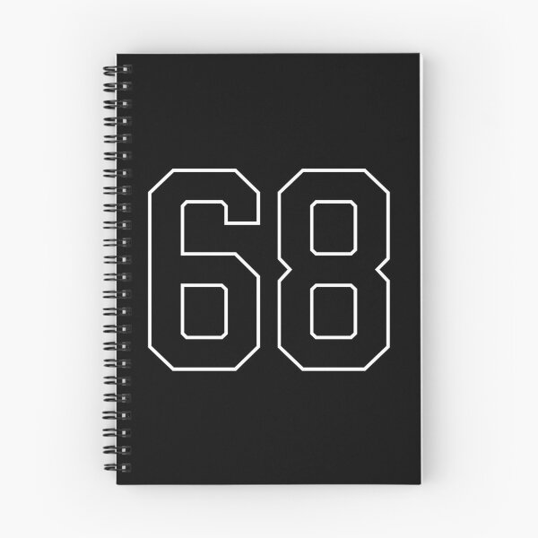 Item preview, Black Number 68 lucky sports jersey sixty eight designed and sold by HeavyStyle.