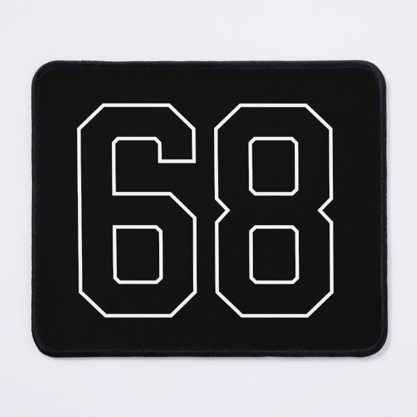 Item preview, Black Number 68 lucky sports jersey sixty eight designed and sold by HeavyStyle.