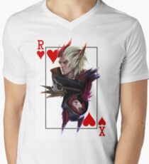 League of Legends Rakan and Xayah Poker Fanart Men's V-Neck T-Shirt