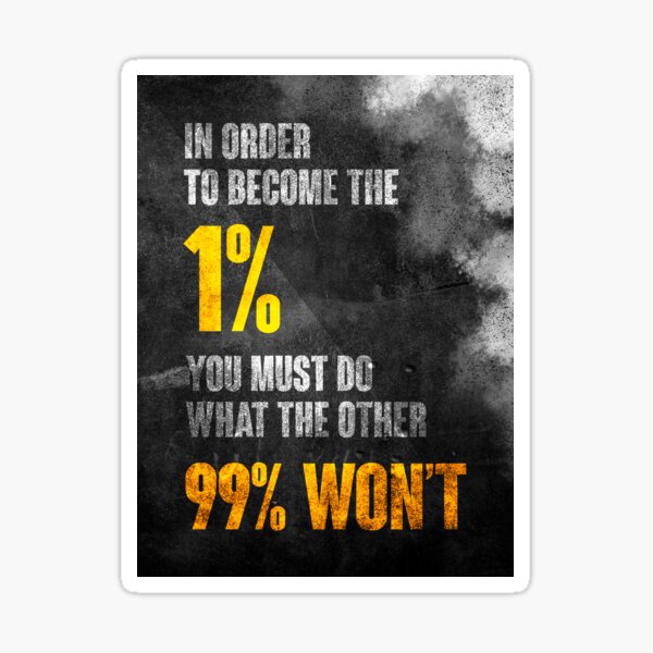 Item preview, 1% Entrepreneur Quote Hustle Entrepreneurship Saying designed and sold by SuccessHunters.