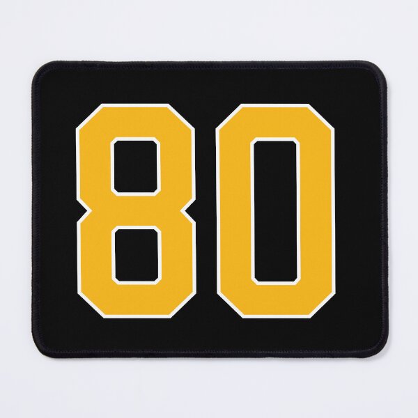 Item preview, Yellow Number 80 lucky sports jersey eighty designed and sold by HeavyStyle.