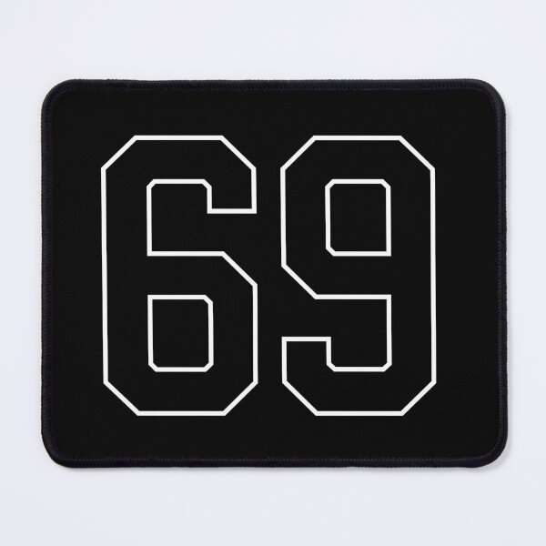Item preview, Black Number 69 lucky sports jersey sixty nine designed and sold by HeavyStyle.