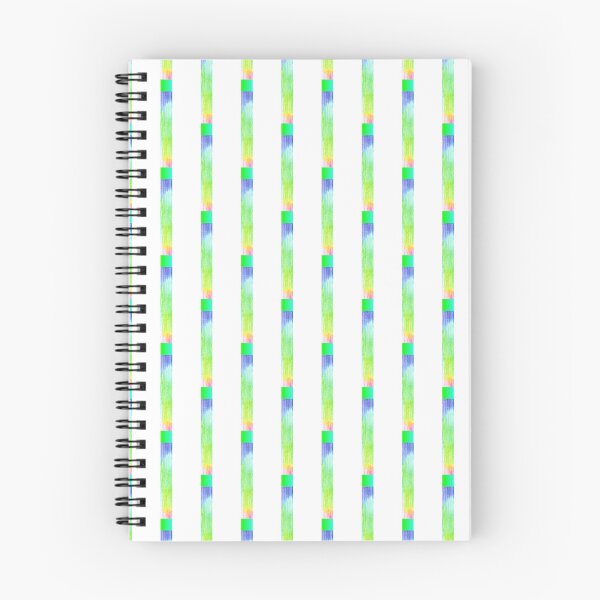 Item preview, White and rainbow vertical striped | colored pencils drawing stripes designed and sold by lausn.