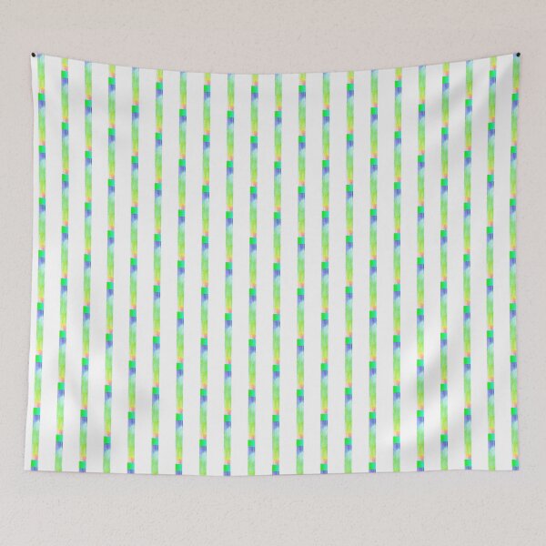 Item preview, White and rainbow vertical striped | colored pencils drawing stripes designed and sold by lausn.