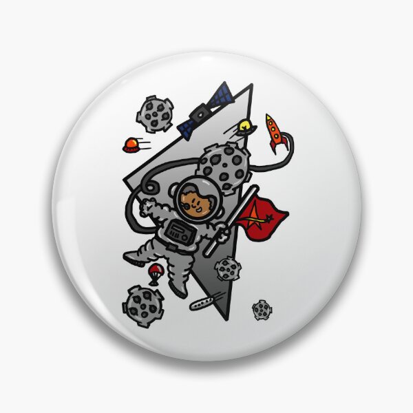 Item preview, Cute cartoon character Denson (astronaut) designed and sold by goldishdrawings.