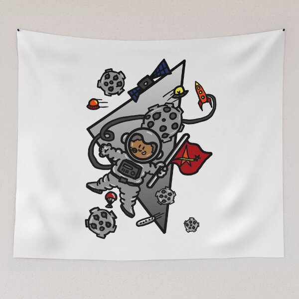 Item preview, Cute cartoon character Denson (astronaut) designed and sold by goldishdrawings.