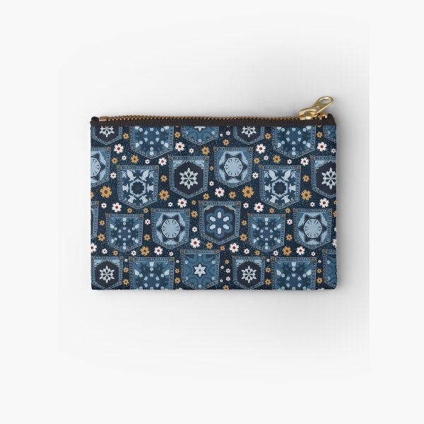 Item preview, Floral Patchwork Pockets Pattern designed and sold by prirajdesigns.