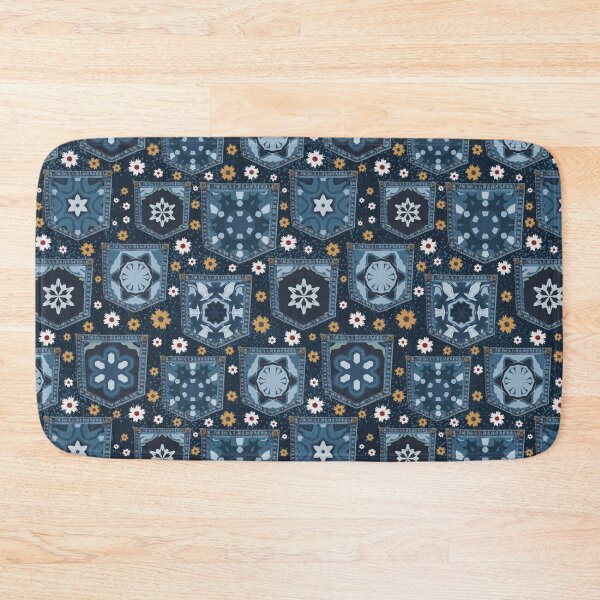 Item preview, Floral Patchwork Pockets Pattern designed and sold by prirajdesigns.