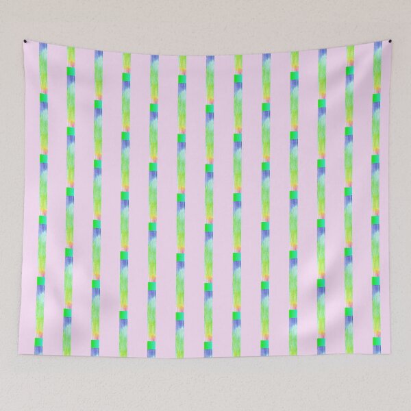 Item preview, pink and rainbow vertical striped | colored pencils drawing pattern designed and sold by lausn.