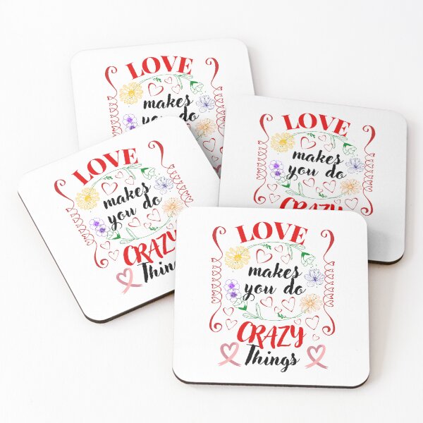 Aperçu de l'œuvre L'amour vous fait faire des choses folles créée et vendue par Printshac.