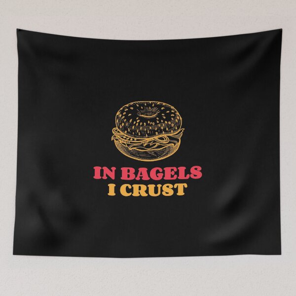 Item preview, In Bagels I Crust - Breakfast Bagel Design designed and sold by Shirtlify.