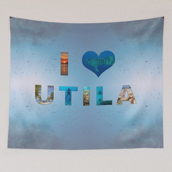 Item preview, I Heart Utila (Blue) designed and sold by Caitlin Chock.