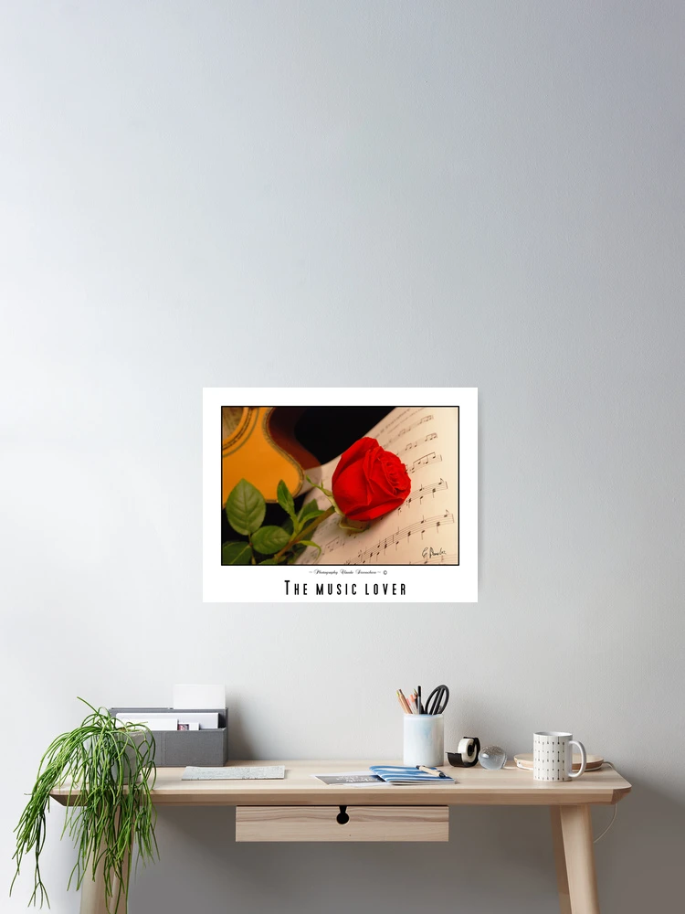 Thumbnail 2 of 3, Poster, RED ROSE designed and sold by Claude Desrochers.