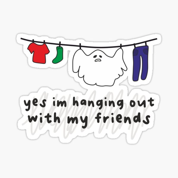 hanging-out-with-friends-sticker-by-duudle-redbubble