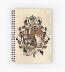 Octopus Coat Of Arms Heraldry Spiral Notebook