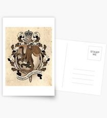 Octopus Coat Of Arms Heraldry Postcards