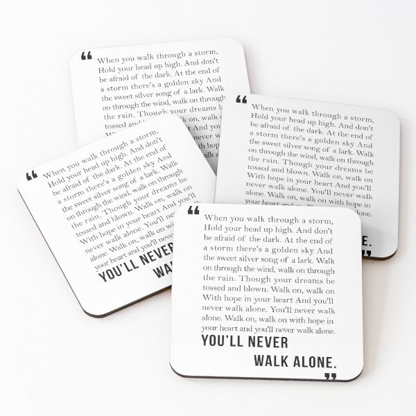 Item preview, YOULL NEVER WALK ALONE  designed and sold by RedHotReds.