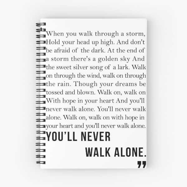 Item preview, YOULL NEVER WALK ALONE  designed and sold by RedHotReds.