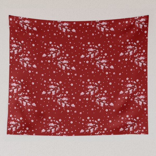 Item preview, Cherry Blossom Sakura Tree Pattern - Red designed and sold by Syphi.