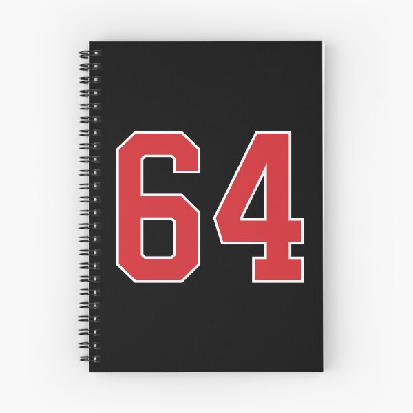 Item preview, Sports Number 64, red black color lucky sport sixty four designed and sold by ArtIsParty.