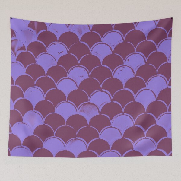Item preview, Dusty purple and blue geometric pattern designed and sold by fowons.