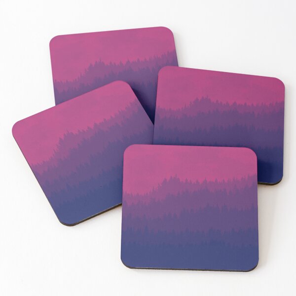 Item preview, Sunset Silhouette - Pink Blue and Purple -  designed and sold by Xernition.