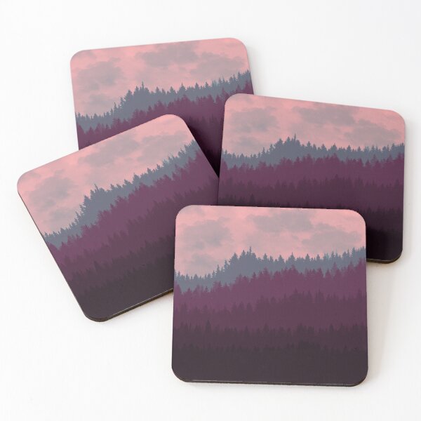 Item preview, Sunset Silhouette - Berry  -  designed and sold by Xernition.