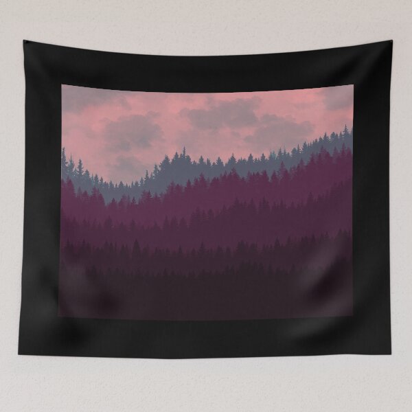 Item preview, Sunset Silhouette - Berry  -  designed and sold by Xernition.