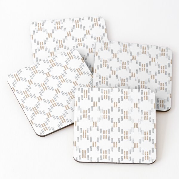 Item preview, Symbol 104 brown and gray japanese lattice. designed and sold by vincentbiollaz.
