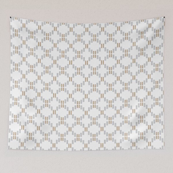 Item preview, Symbol 104 brown and gray japanese lattice. designed and sold by vincentbiollaz.