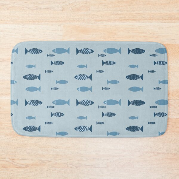 Item preview, Ethnic Pattern Fish in blue tone designed and sold by phatsita.