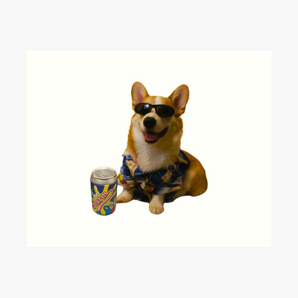 Corgnelius Cool Corgi Meme Art Print