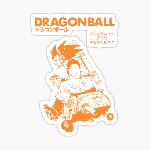 Dragon Ball Z Orange Stickers