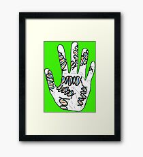 Double Helix Hand Framed Print
