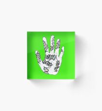 Double Helix Hand Acrylic Block